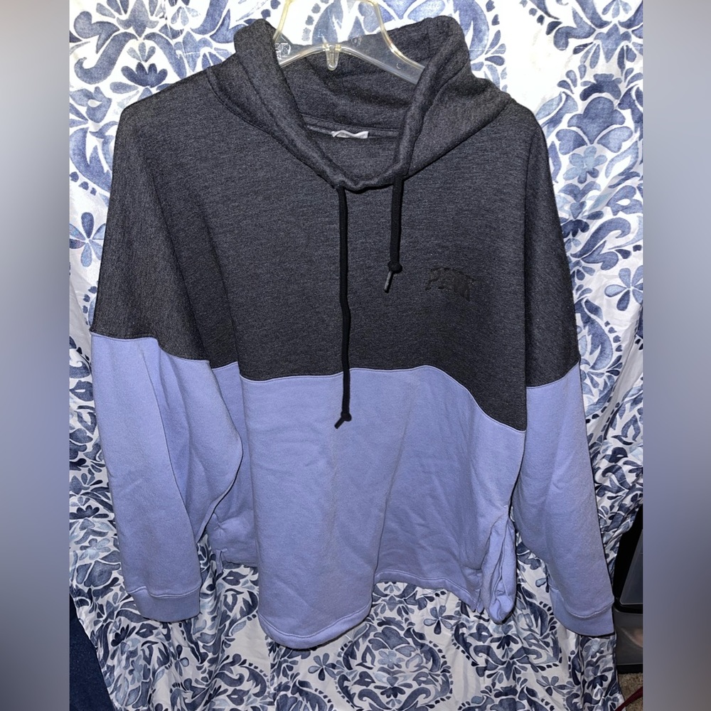 Cowl neck pink sweatshirt